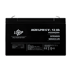 Акумулятор AGM LPM 6V - 12 Ah