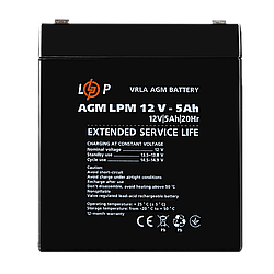 Акумулятор AGM LPM 12V - 5 Ah