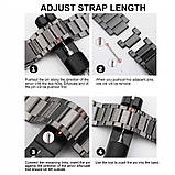 Комплект ремінців для фітнес-браслету Xiaomi Mi Band 8,9,10 Bead design Black-Rose gold, фото 10