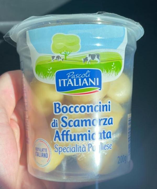 Сир скаморза копчений Italiani Bocconcini di Scamorza Affumicata 200гр