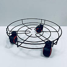 Підставка на колесах під пляш, вазон металевий Stenson R93175