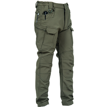 Штани Gman Софт Шел Soft Shell утеплені на флісі Олива Розмір S