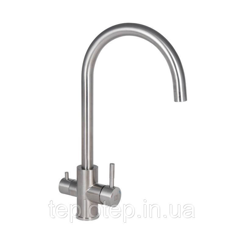 Змішувач для кухні Lidz Aria 020F (k35) LDARI020FNKS43365 Nickel, фото 1