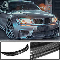 Накладка на передній бампер Карбон V1 (для 1M E82) для BMW 1 серія E81/82/87/88 2004-2011 рр