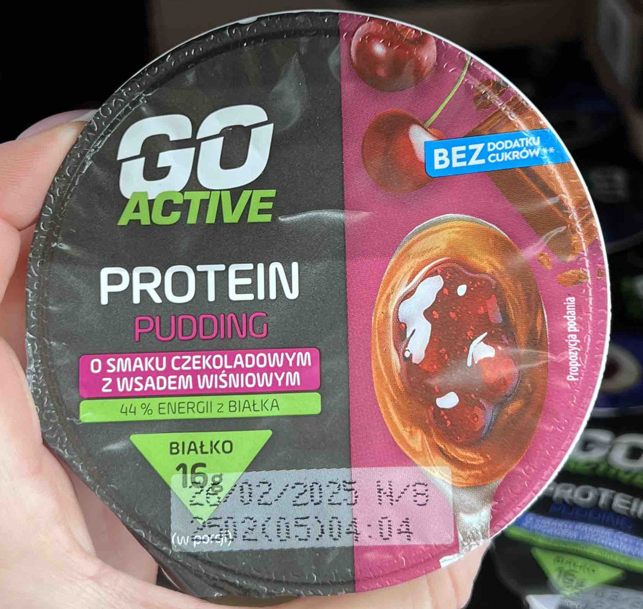 Пудинг з вишневим джемом протеїновий Go Active 16 гр білка / 200гр