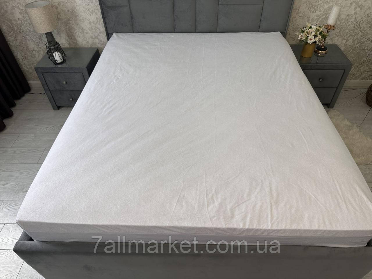Наматрацник на гумці махровий розмір 90*200*22 см (мікс) "BOLERO" купити гурт і трояндина Одеса 7км