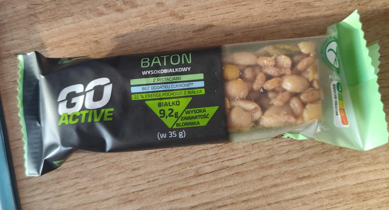 Батончик протеїновий горіховий Go Active 9,2 гр білка / 35гр