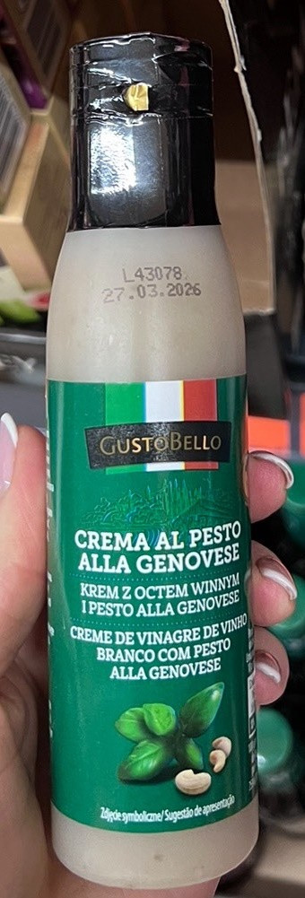 Бальзамічний крем-соус з песто дженовессе GustoBello 180мл