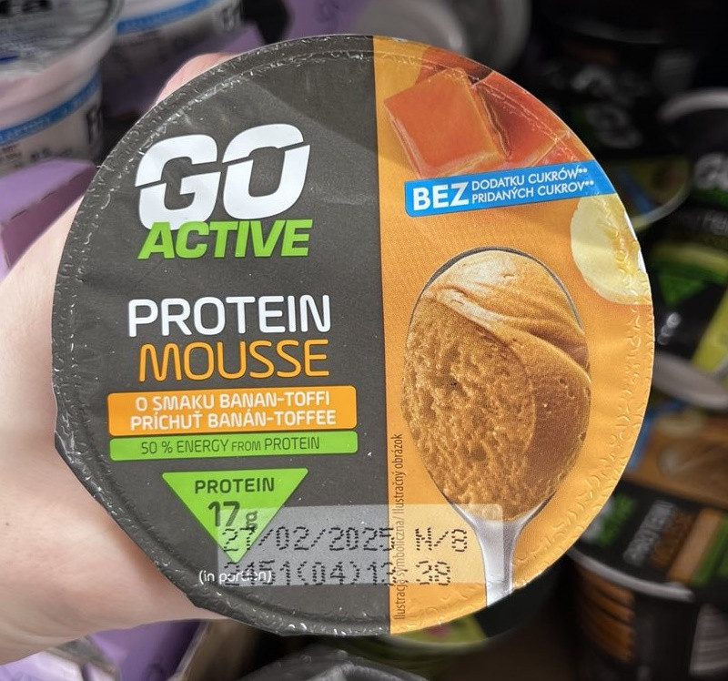 Протеїновий мус банан тофу Go Active 17гр білка / 170гр