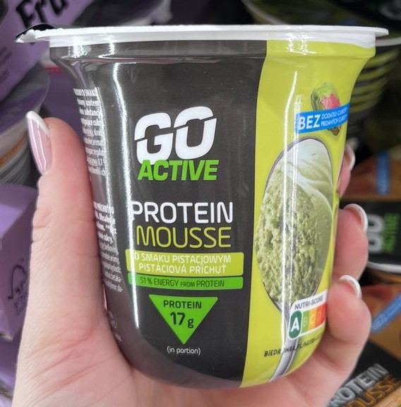 Протеїновий мус фісташковий Go Active 17гр білка / 170гр