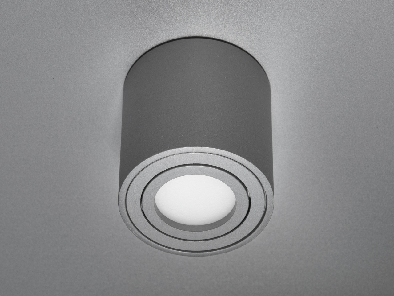 Накладний точковий світильник із поворотним механізмом сірий для сучасного інтер'єру PMR-210-R-GR