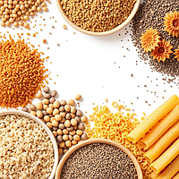 Крупи, зернові, злаки,бобові