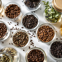 Кава - чай, елітних видів та сортів.