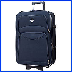 Валіза дорожня на коліщатках Bonro Style (великий) об'єм 80 літрів синій з кодовим замком