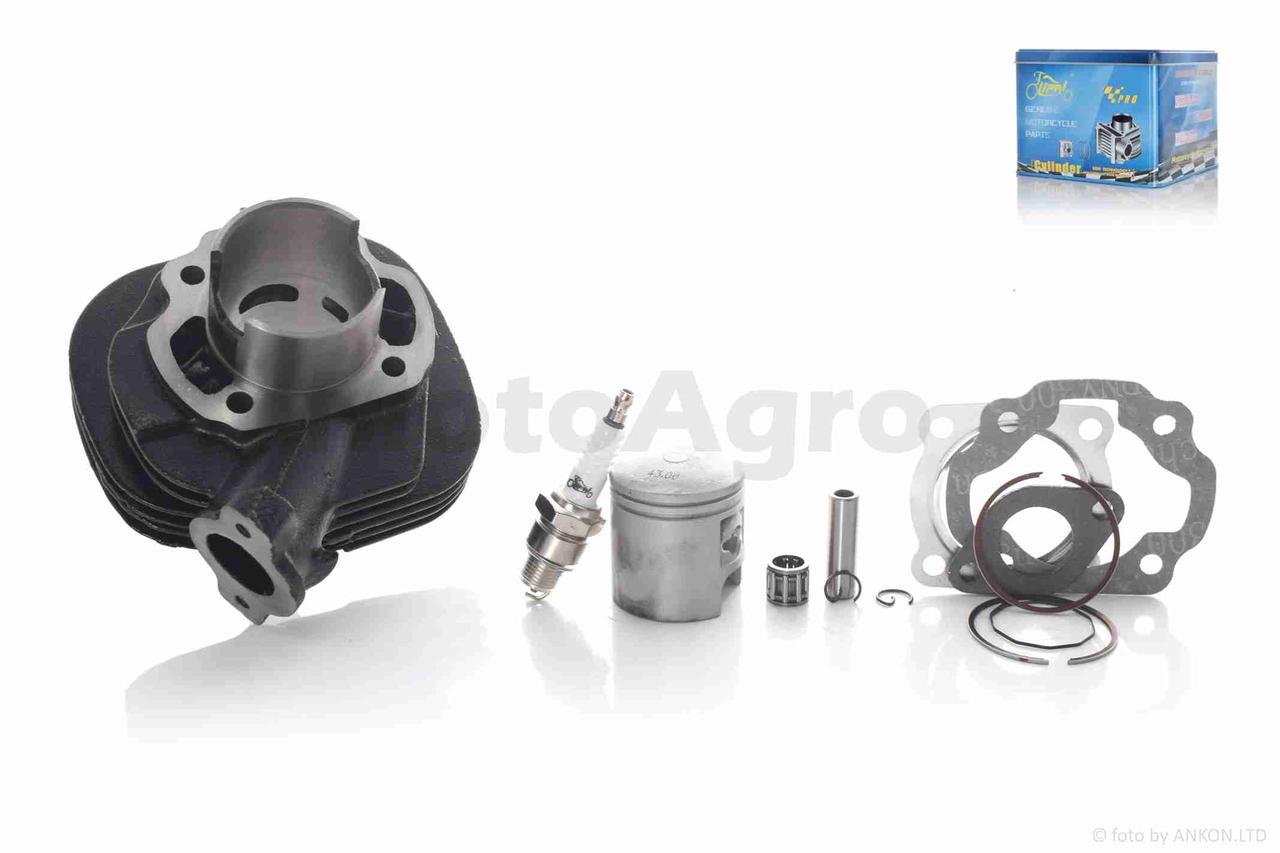 Поршневий циліндр у зборі на китайський скутер 60 кубів (2T ланцюг) D43 PRO "LIPAI" AT-9132, фото 1