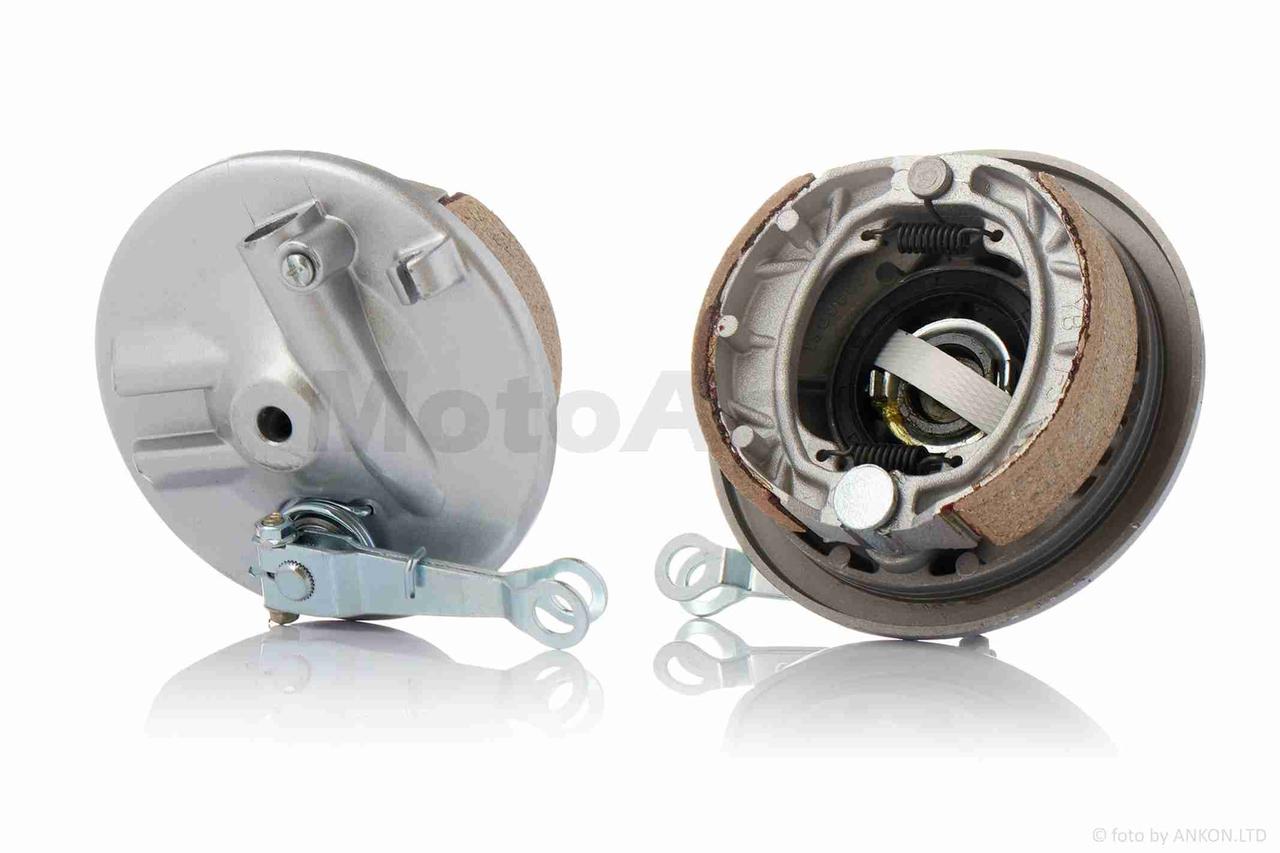 Кришка гальмівного барабана (передня) ZS125/150+колодки, фото 1