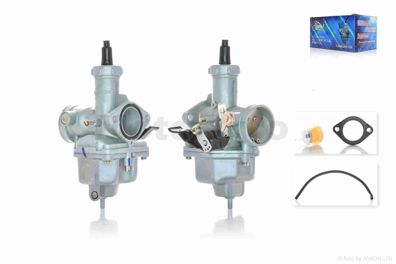 Карбюратор PZ27 підкачування ручне зліва (тріскачка) PRO "LIPAI", фото 1