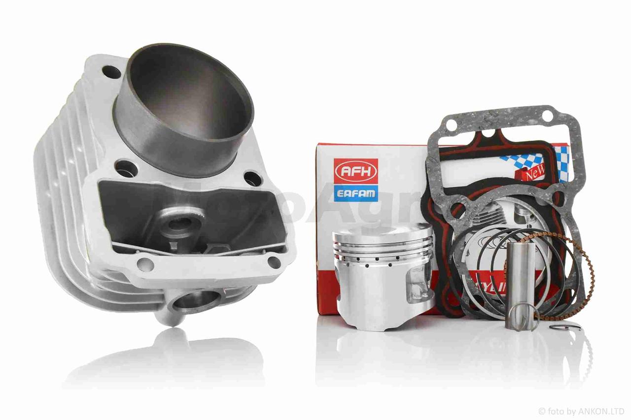 Поршневий циліндр у зборі на мотоциклі на мотоциклі CG125 (157FMI) D57 p15 h69.1 "AFH", фото 1