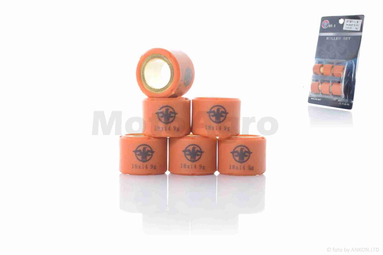 Ролики варіатора на китайський скутер 150 18-14 9.0g "FF", фото 1