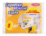 Серветка віскозна Light оранжева 3 шт/уп (Vivat) 36.5*30 см, фото 3