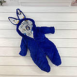 Демісезонний комбінезон чоловічок для новонародженого 62-68 см Зайчик хвостик відстібається Весна Осінь, фото 2