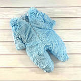 Теплий комбінезон чоловічок для новонародженого 56-62 см Зайчик хвостик відстібається Весна Осінь, фото 9