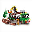 Захоплюючий іграшковий набір Дитячий конструктор Лісова техніка Машина лісоруба 274 деталі Декорації фігурка фігурка, фото 4