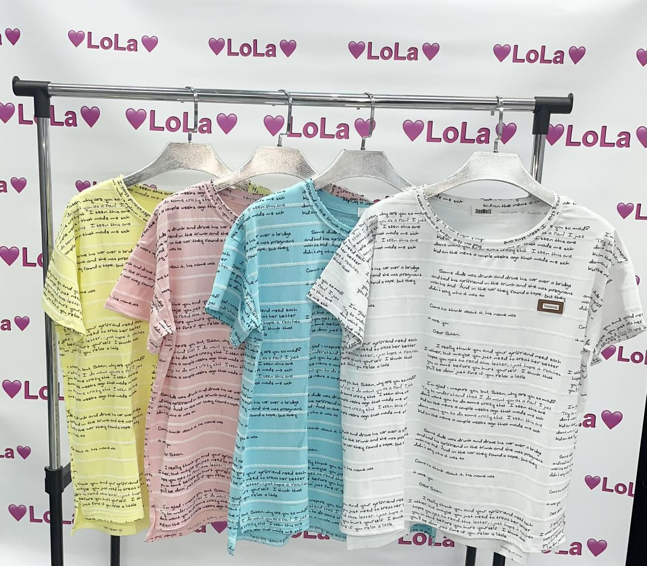 Футболка зі значком Fashion батал 50-52 універсальний мікс-колір Газета