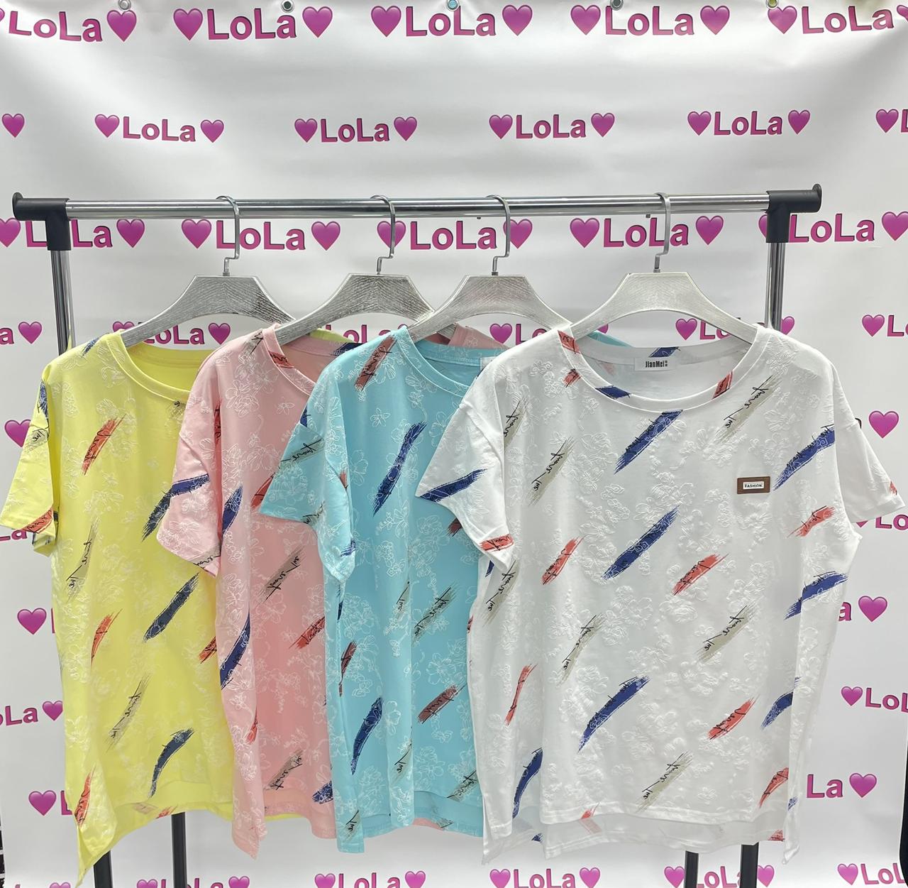 Футболка зі значком Fashion батал 50-52 універсальний мікс-колір Фарбі, фото 1