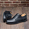 Туфлі чоловічі чорні шкіряні (натуральна шкіра) класичні на шнурках для чоловіків на весну осінь, розміри 39-46, фото 4