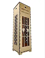 Подарункова коробка для пляшки "Звільни мене" дерево No2213