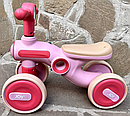 Велобіг дитячий 4-х колісний Corso JOY TL-89-367 пластикова рама, світло, озвучено українською Рожевий, фото 3
