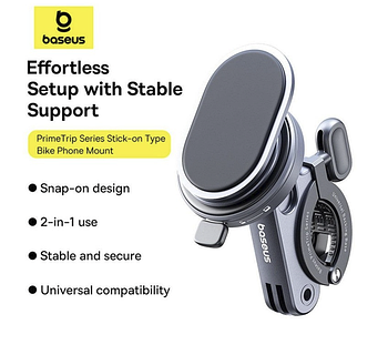 Вело- Мото- тримач Baseus PrimeTrip Series Stick-on Type Bike (C40569001121-00) Cosmic Black