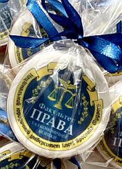 Пряники з логотипом Факультет Права, корпоративні пряники, корпоративні замовлення