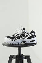 Кросівки New Balance 530 Black White / Нью Беланс 530 Чорні з Білим, фото 5