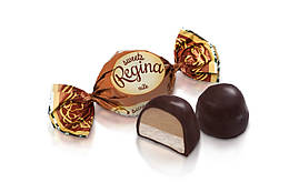 Глазуровані шоколадні цукерки Regina Молочні зі смаком топленого молока 250 грамів  | ХБФ