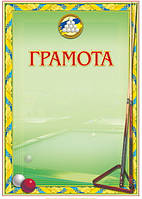 Заохочувальна спортивна грамота №72
