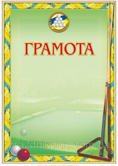 Заохочувальна спортивна грамота №72