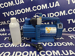 Вакуумний насос Value NEW VI-215S-М (2ступ. 42 л/хв) з соленоїдом 15мік. полегшений