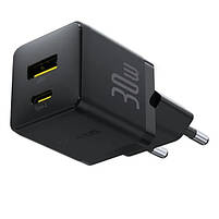 Мережевий зарядний пристрій Baseus Palm Fast Charger Type-C+USB 30W (With Cable Type-C to Type-C 60W 1m), фото 4