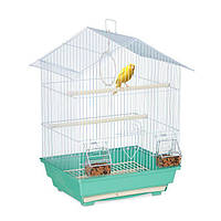 Клітка для птахів металева Бірюзовий и Світло-блакитний