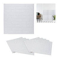 Стінові панелі під камінь у комплекті з 10 штук Білий
