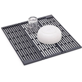 Сушка для посуду на мийку, 43х38,7см / Складна сушарка для посуду на раковину / Сушарка решітка на мийку