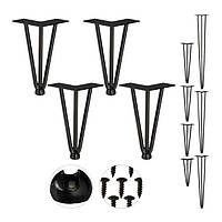 Набір з 4 шпильок з 3 розпірками 20 см - 3 прута