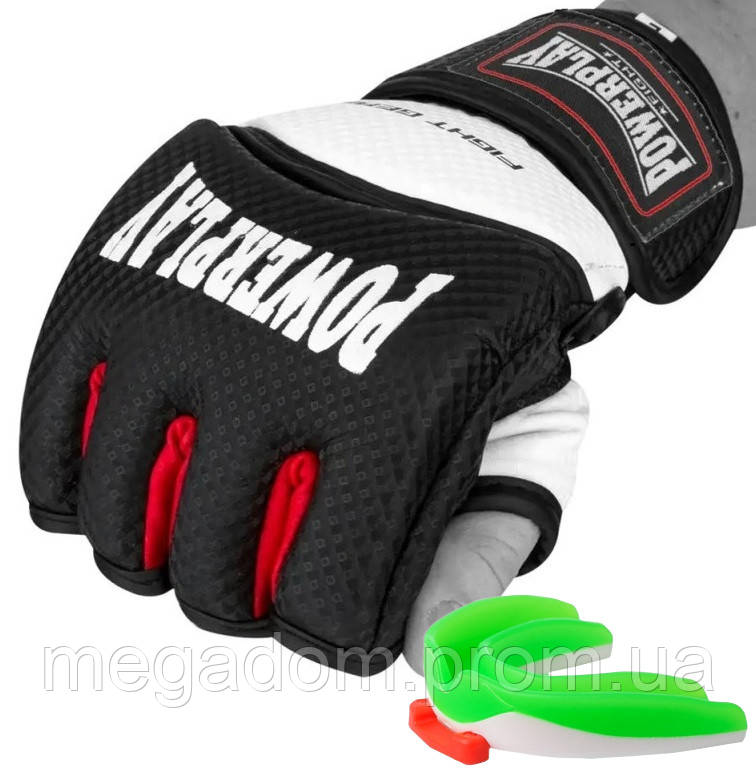 Рукавиці для MMA PowerPlay 3075 Чорні-Білі XL, фото 1