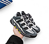 Чоловічі кросівки Adidas Niteball Gray Адідас Найтбол сірі салатовим, фото 2
