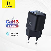 Мережевий зарядний пристрій Baseus PicoGo GaN Fast Charger Type-C 45W, фото 9