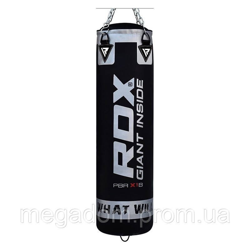 Боксерський мішок RDX Leather Black 1.2 м, 40-50 кг, фото 1