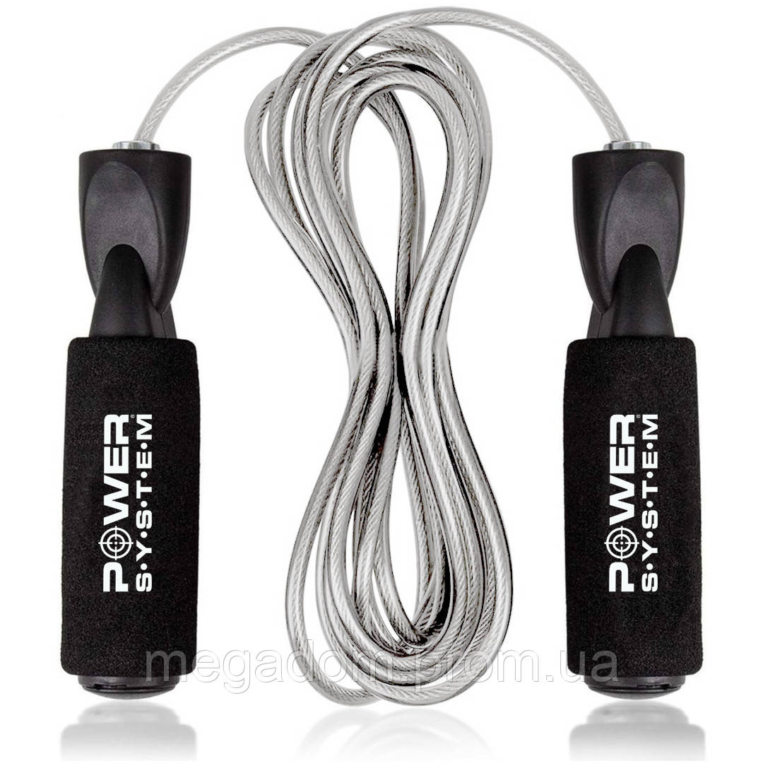 Скакалка швидкісна з підшипниками Power System PS-4004 Speed Jump Rope (2,8m.), фото 1