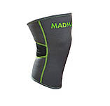 Наколінник MadMax MFA-294 Zahoprene Knee Support Dark Grey/Green (1шт.) XL, фото 2